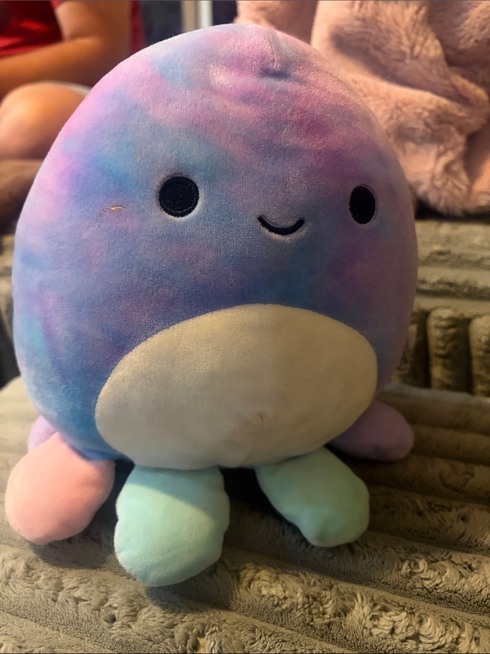 Tie-Dye Octopus Plush with Pastel Colors